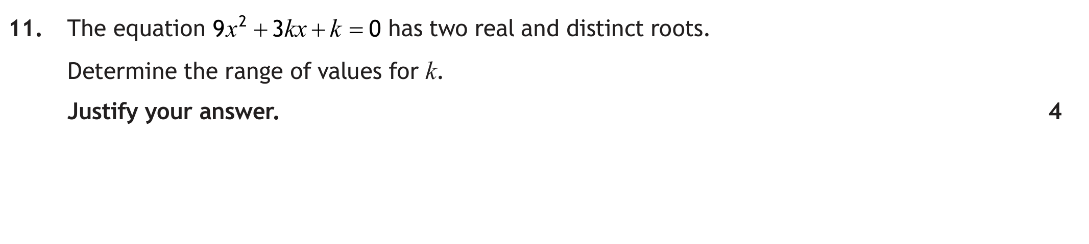 Higher Mathematics 2025 Paper 1 Question 11 — Geometry