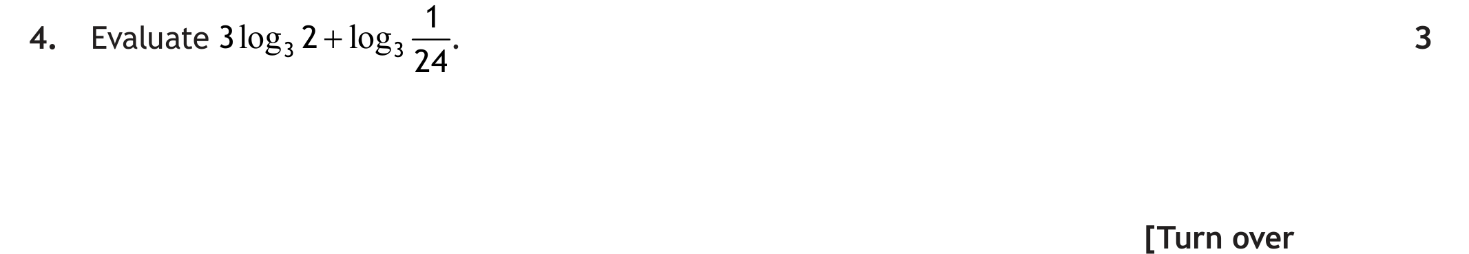 Higher Mathematics 2025 Paper 1 Question 4 — Geometry