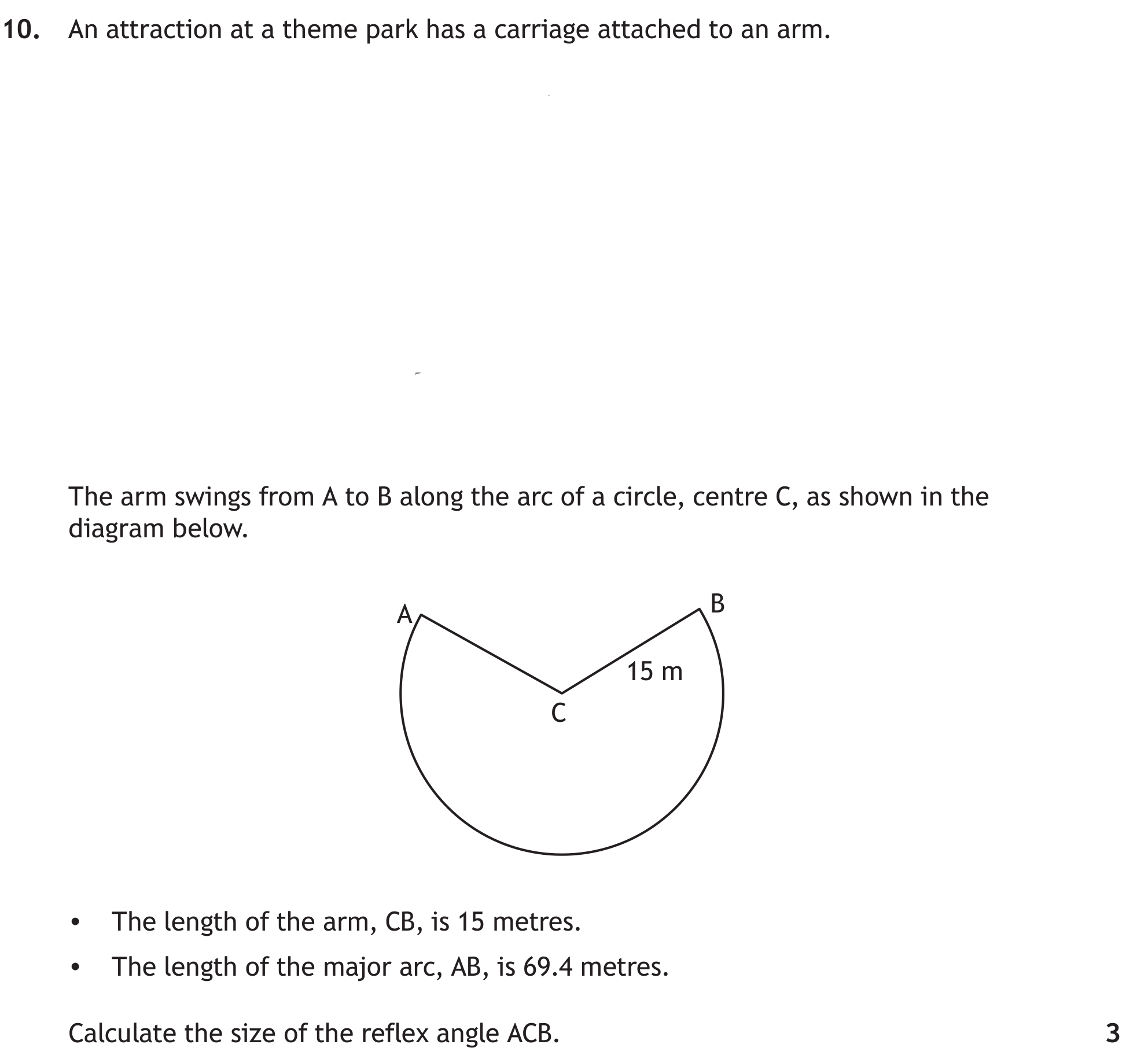National 5 Mathematics 2022 Paper 2 Question 10 — Geometric Skills