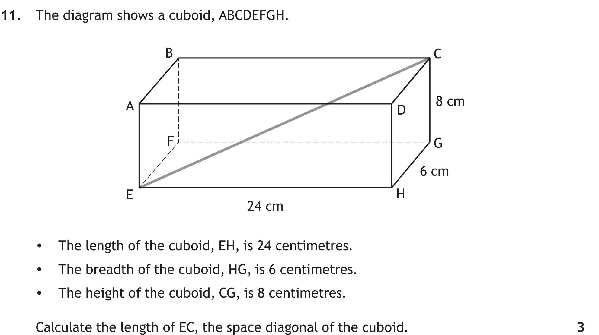 National 5 Mathematics 2022 Paper 2 Question 11 — Geometric Skills