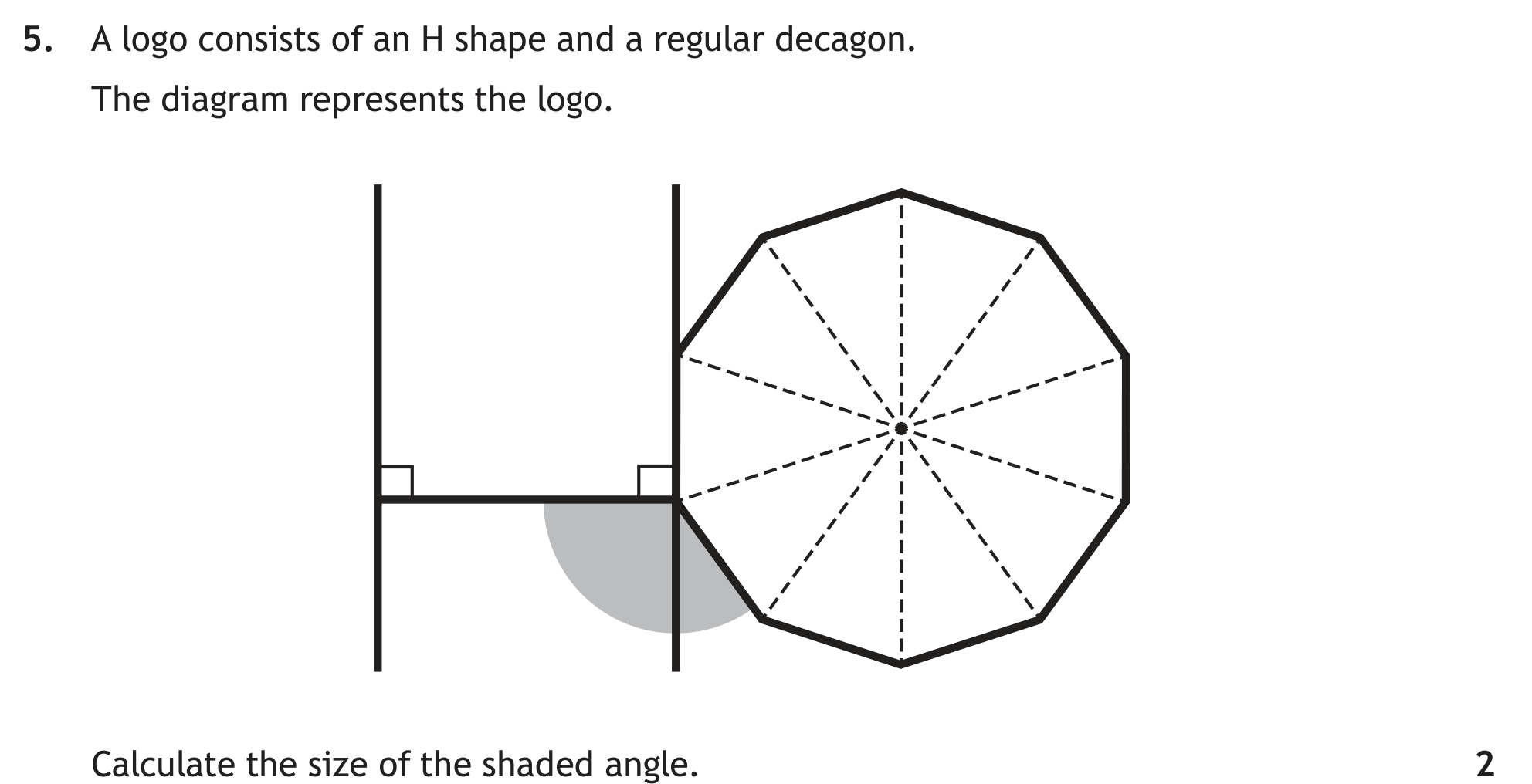 National 5 Mathematics 2023 Paper 2 Question 5 — Geometric Skills