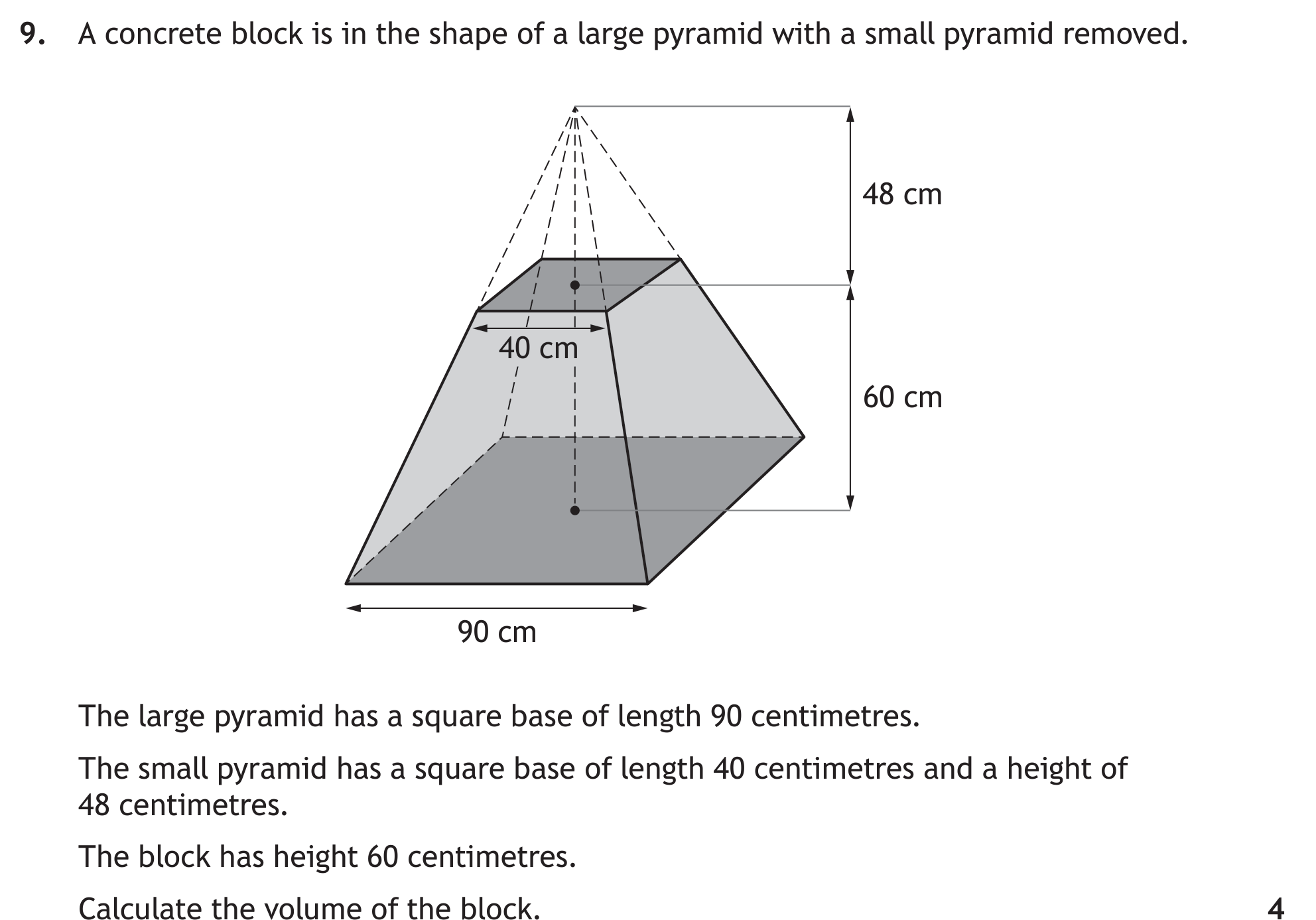 National 5 Mathematics 2023 Paper 2 Question 9 — Geometric Skills
