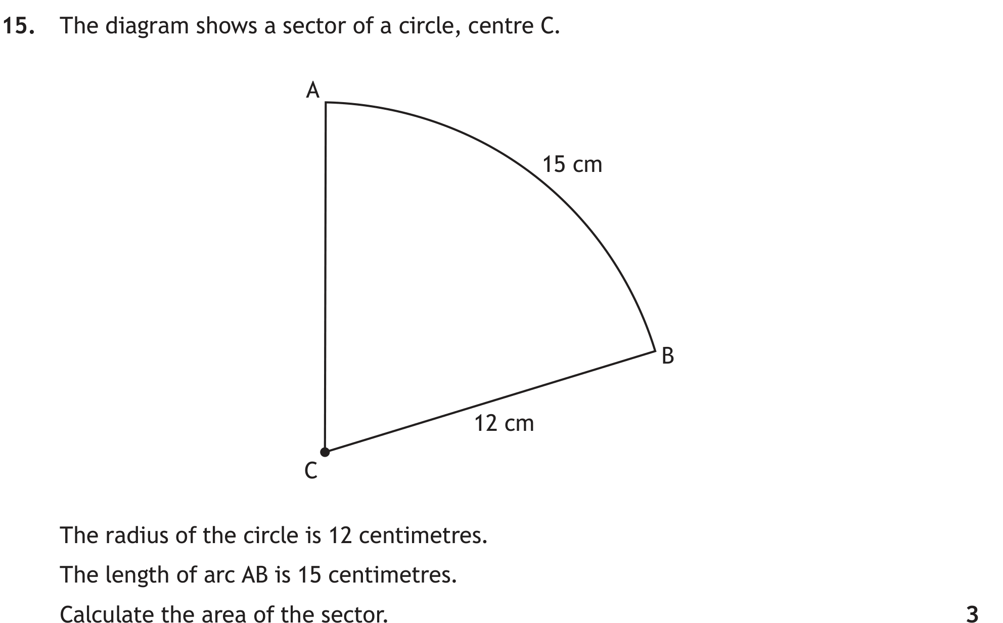 National 5 Mathematics 2024 Paper 2 Question 15 — Geometric Skills