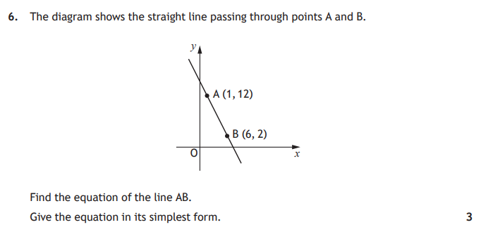 National 5 Mathematics 2025 Paper 1 Question 6 — Geometric Skills