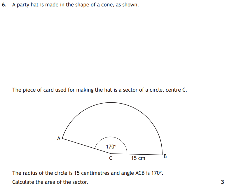 National 5 Mathematics 2025 Paper 2 Question 6 — Geometric Skills