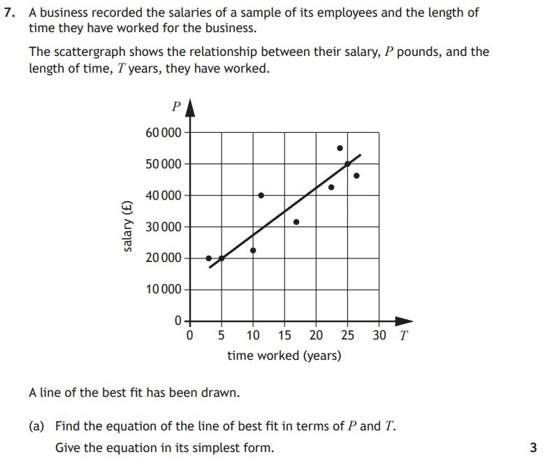 National 5 Mathematics 2023 Paper 1 Question 7 — Statistical Skills